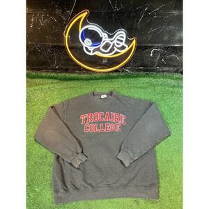 Champion Eco Trocaire College Dark Heather Gray Pullover Sweatshirt Men's XL